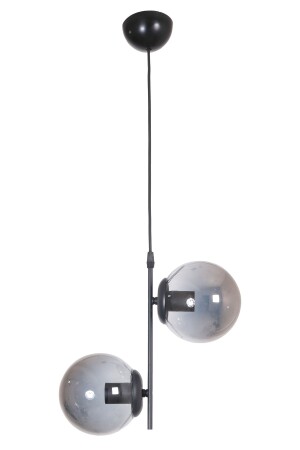 MNZ-Vitaly 2 Li رياضة حديثة لون أسود زجاج المدخن غرفة المعيشة - المطبخ - غرفة النوم القديمة الشنابل bvitaly2 - Fer Avize