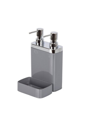 MNZ-Viva 2-piece Dispenser Soap Liquid with Sponge Gray M-e10-07 M-E10-07 - Prima Nova