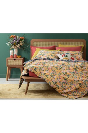 MNZ-Vivacity Bloom Cotton Single Duvet Cover Set 160x220 سم صفراء TYC00399225528 - English Home