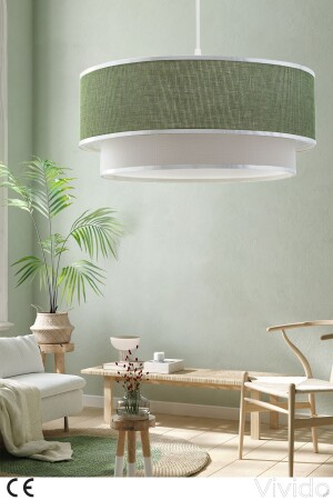 مصباح معلق واحد من نوع MNZ-Vivid مصباح زجاج خضراء - Vivido Abajur