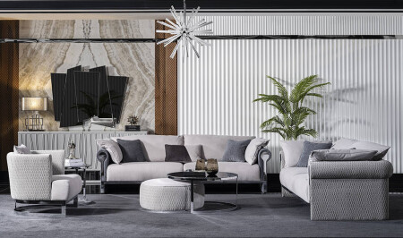 مجموعة غرفة المعيشة الفاخرة MNZ-Voga - Cadde Yıldız