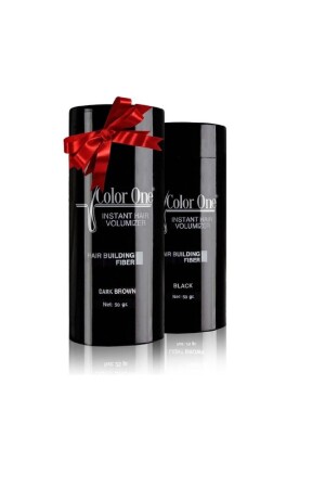 مسحوق الشعر المكون من MNZ-Volumizing Hair Powder موضعي بني داكن 2 قطع X 50 جرام - Color One