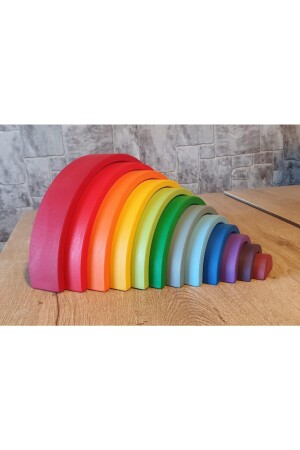 MNZ-Waldorf Rainbow خاصة 12-قطعة للأطفال من 0-6 سنوات - Kırtkırt Ahşap
