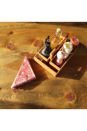 MNZ-Walnut Color خشبية تحمل النابكين ومقسمة راك العطور قابلة للتعديل FLX_KP_010 - Flixora