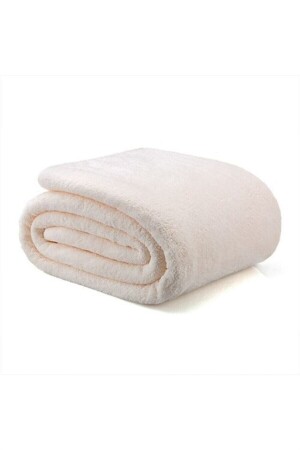 كوبين مشترك من نوع MNZ-Wellsoft Plush Fleece Blanket 220*230 - كريم - Mulberry