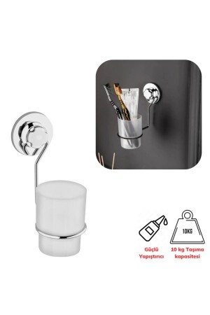 MNZ-Wenken بدون مسرورة عالية القوة الالتصق عالي الجودة حامل فرشاة أسنان كروم 4480 - Piev