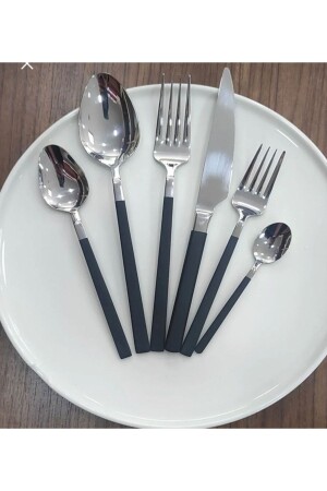 MNZ-Wessenburg BERLIN 42 قطعة أسود الفولاذ كعكة سكين مجموعة CMACSGTGS41 - BRONDOFF