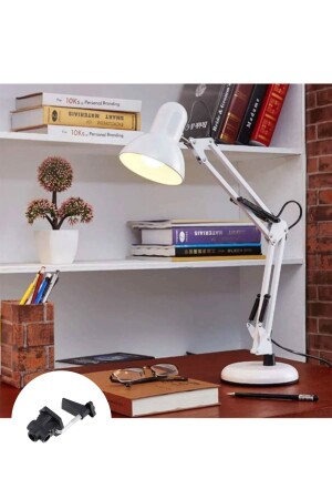 MNZ-Wh Flexible Adjustable 360 Degree Rotating Clamp مصباح طاولة أكروبات - Minihome