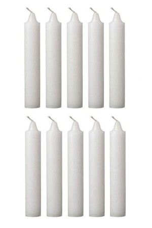 شمعة كلاسيكية من نوع MNZ-White Candle Thin Long Candle 40 قطعة - Züccaciye Market