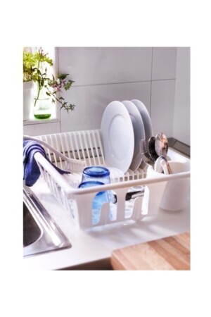 (MNZ-White Flundra) سلة الأطباق - Ikea