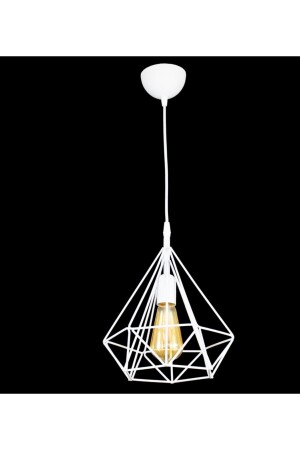 MNZ-White Large Prism Pendant Lamp شمعة LMBDR3575BYKPRIZMA - Lambadar