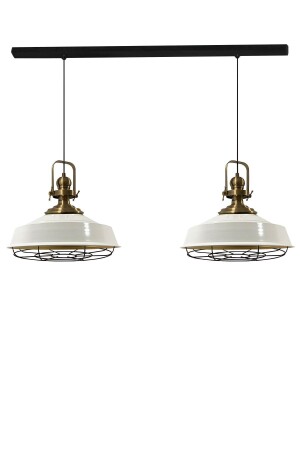 MNZ-White Noble Double Wire قديم القرص القديم الشنابل مصباح اللوم المسبق غرفة المعيشة المطبخ مقهى المزاج BMM7152XXTE - Bamyum