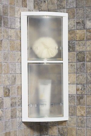 مجموعة MNZ-White Rotating Shelf Corner Set M-S03-16 - Prima Nova