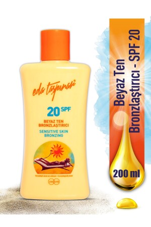كريم (مرهم) MNZ-White Skin Bronzing Spf 20 - 200 مل - Eda Taşpınar