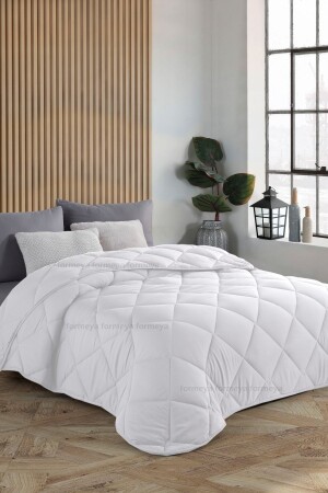 MNZ-White Soft Four Season Quilt مضاعفة 195*215 yrgnmicrodupplesummer - Formeya