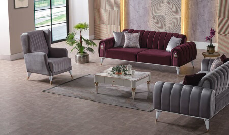 قماش معدني من صوفا MNZ-Wicker - Cadde Yıldız