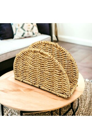 MNZ-Wicker راتنان نابكين حامل صندوق تخزين منظمة الجولة - Yzhome