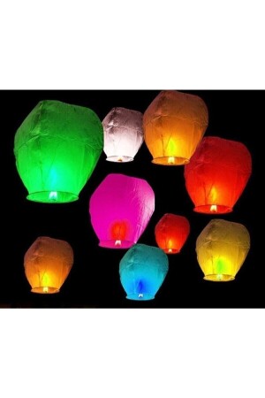 طائرة من طراز MNZ-Wishing Lantern Balloon 5 قطع PP-224B - PapatyamPartiEvi