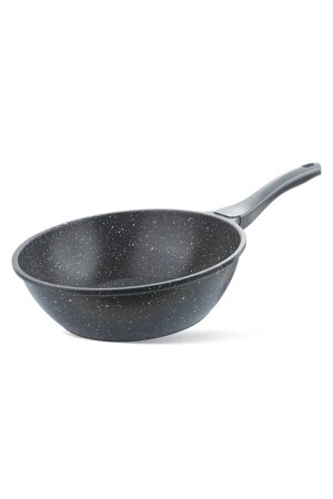 MNZ-Wok Pan 28 سم رمادي THERWOKGRİ - ThermoAD