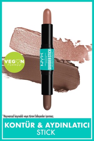 عصا MNZ-Wonder عصا مزدوجة الجانب كريم المواصفات والإبرز عصا - خفيفة ومتوسطة - Nyx Professional Makeup