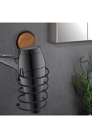 مكنسة تجميل الخشب من الخشب (MNZ-Wood Patterned Magic Fix) ، والتي تعطي ملصق الشعر الأسود (MGS-710W) - Okyanus Home