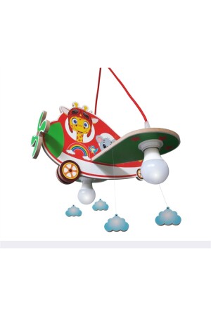 (MNZ-WOODEN AIRPLANE GRAFFE) غرفة الأطفال الإضاءة 72 - Arya