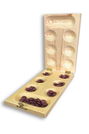 (MNZ-Wooden Mangala) لعبة استراتيجية وذكاء لعبة تعليمية - Hyd