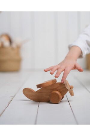 طائرة من طراز MNZ-Wooden Toy AOY120024 - tiny wood