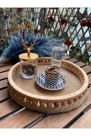 MNZ-Wooden Wicker ديكورات السلة المطبخ عرض الصندوق نموذج قطر 27 سم 109540 - Aura design