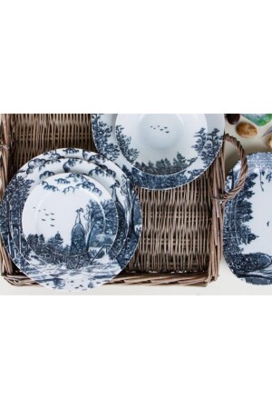 مجموعة عشاء من نوع MNZ-Woods لـ 6 أشخاص 32 قطعة 04POR033062 - Porland