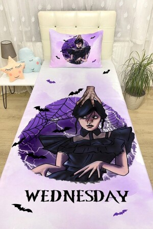 (MNZ-Wounded Purple Wednesday) غطاء السرير و غطاء الوسادة (evortu1718) - Evpanya
