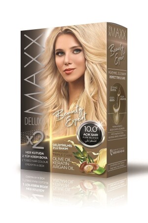 MNZ-X2 ملون شعر مزدوج 10. 0 صفراء خفيف - Maxx Deluxe