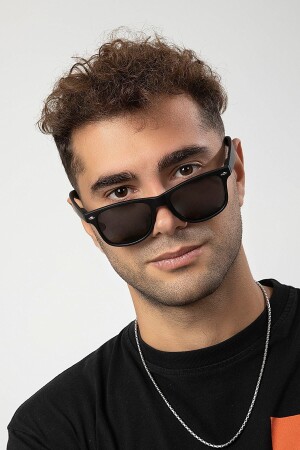 نظارات شمسية من الرجال الأسود من MNZ-Xed Wayfarer PL23EG508 - Polo55