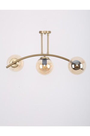 MNZ-Yay قديم الملون 3 مصباح عسل زجاجي شمعة 10076213 - MŞ Aydınlatma