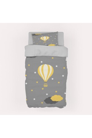 MNZ-Yellow Balloon Cotton Duvet Cover Set Mktnt-019 MKTNT-019 - MEKTA HOME