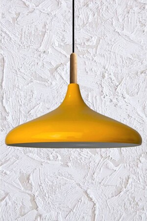 بطل MNZ-Yellow الخشبية الواحدة الشنابل المضيئة المضيئة المضيئة غرفة المعيشة المطبخ مقهى المقهى الممتلكات مصباح الإ - Bamyum