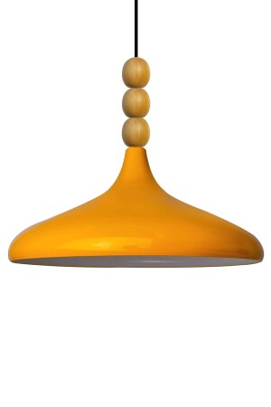 بطل MNZ-Yellow بطل خشبية ذات رصاصة واحدة شمعية معلق مصباح غرفة المعيشة المطبخ مصباح المنتزه BMM2066WM3 - Bamyum