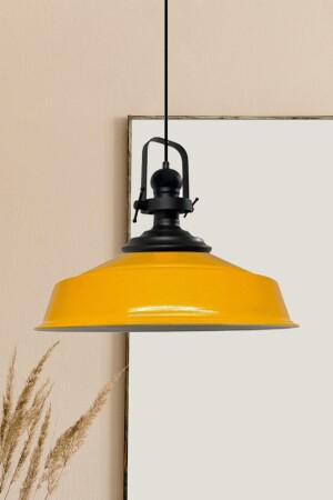 MNZ-Yellow Noble Single Chandelier Black Headboard Retro Pendant Lamp مطعم مقهى غرفة المعيشة شموعات BMM2013SB - Bamyum