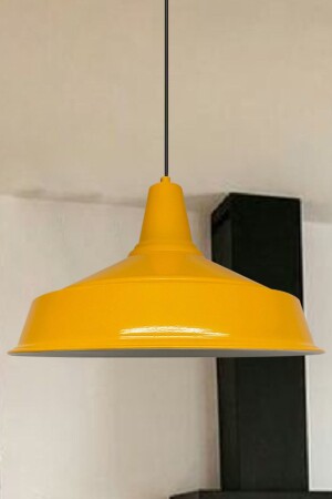 MNZ-Yellow Noble Single Chandelier Retro Pendant Lamp Office Reception Showroom غرفة المعيشة المطبخ مصباح المطبخ BMM2013XXXX03 - Bamyum