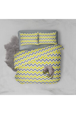 MNZ-Yellow Zigzag Cotton Single Teen Room غطاء غطاء غطاء غطاء غطاء غطاء غطاء غطاء غطاء غطاء غطاء غط - SNR HOME COLLECTION