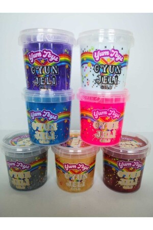 MNZ-Yumtoys Gold Series Slime - Ready Slime 6 ألوان 7 صناديق 140x7 جري YTG-M5002 - YumToys Oyun Jeli