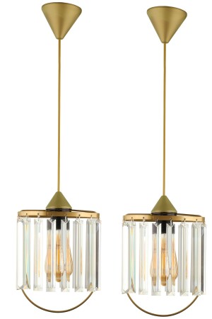 MNZ-Zaha كريستال Stone واحد الشمعة الكترونية قديمة 2 قطع BEG1395-2 - Begüsa