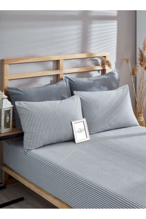 MNZ-Zebra النمط المشرق المزدوج الملك حجم ورقة مرنة مجموعة - Sares Home