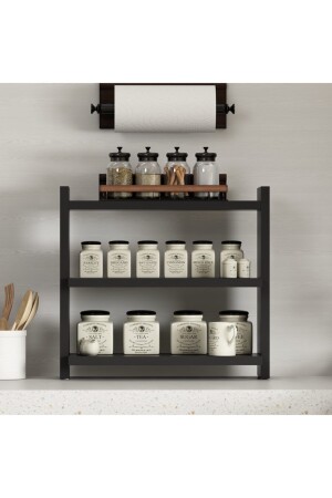 رف مطبخ MNZ-Zen Black TRZEN1033SH - Betroya