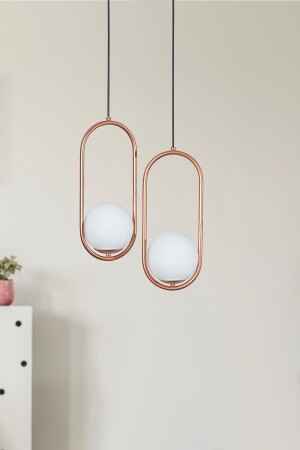 MNZ-Zenga 2 Li Copper Metal Body زجاج أبيض تصميم فخم شمعة LZRNAVZ33 - Luzarana