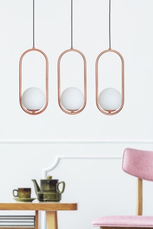 MNZ-Zenga 3 قطع نحاس معدنية جسم الزجاج الأبيض تصميم فاخرة صف شمعة LZRNAVZ82 - Luzarana