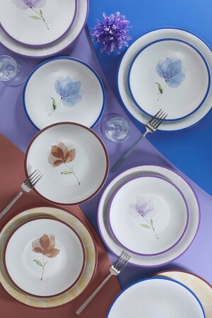 MNZ-Zeugma 12 قطعة مجموعة الخدمة لـ 6 أشخاص 11790 ZG12YS60011790 - Kütahya Porselen