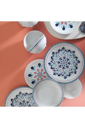 MNZ-Zeugma 24 قطعة عشاء مجموعة من المضغوطات 12190 KHT96 - Kütahya Porselen