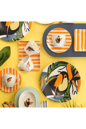 MNZ-Zeugma 32 قطعة 12023 مجموعة الإفطار الزخرفي ZG32KH60012023 - Kütahya Porselen