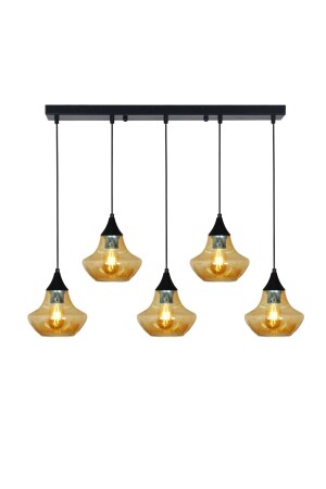 مُنْذُ مَنْزِ زيوس (MNZ-Zeus) 5-piece black box chandelier (2044-5BAL) 3134 05 0100 02 01 - Taşcan Aydınlatma
